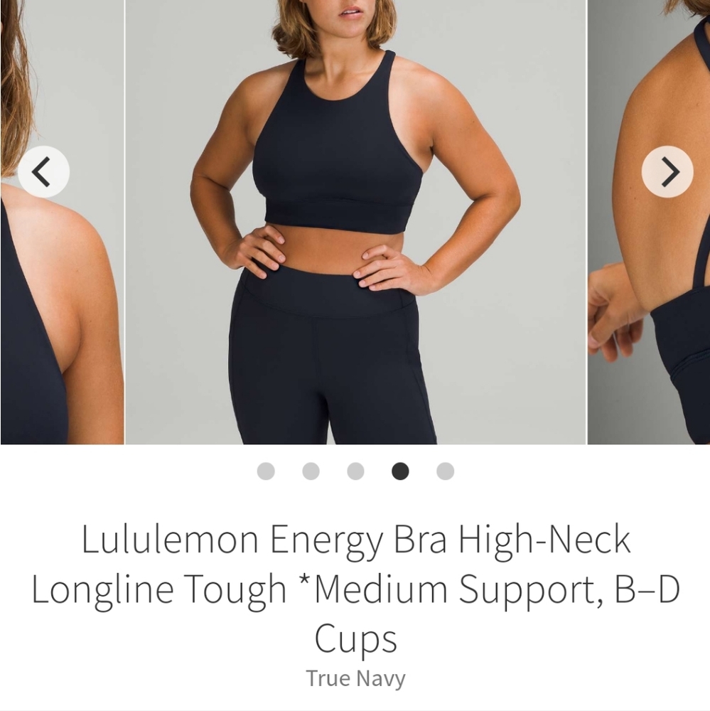 Lululemon Energy Bra High Neck Long Line
